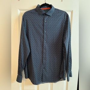 Perry Ellis Men’s Long Sleeve Collard Dress Shirt, Sz Large